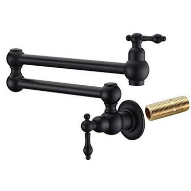 Sumerain Bronze Pot Filler Faucet Wall Mount Oil Rubbed BronzeDual Swing Joints and 24 extension
