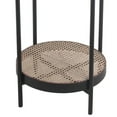 thumbnail image 4 of Metal Accent Table with Mesh Design Shelf and Top, Brown and Black - Saltoro Sherpi, 4 of 5