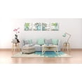thumbnail image 5 of Flower Painting Wall Art Watercolor MasonJar Floral Picture Artwork 4 Panel Modern Oil Painting Print on Canvas for Bedroom Living Ready to Hang, 5 of 6