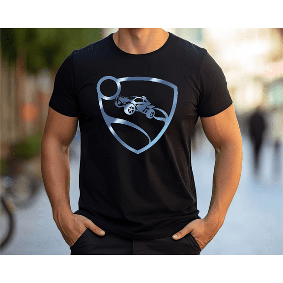 Rocket League Car Soccer Video Game Fan Graphic Unisex Tee, for men & women, up to size 5XL