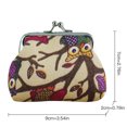 thumbnail image 2 of Coin Pouch Cartoon Cute Owl Creative Coin Wallet Change Purse Holder Coin Bag, 2 of 9