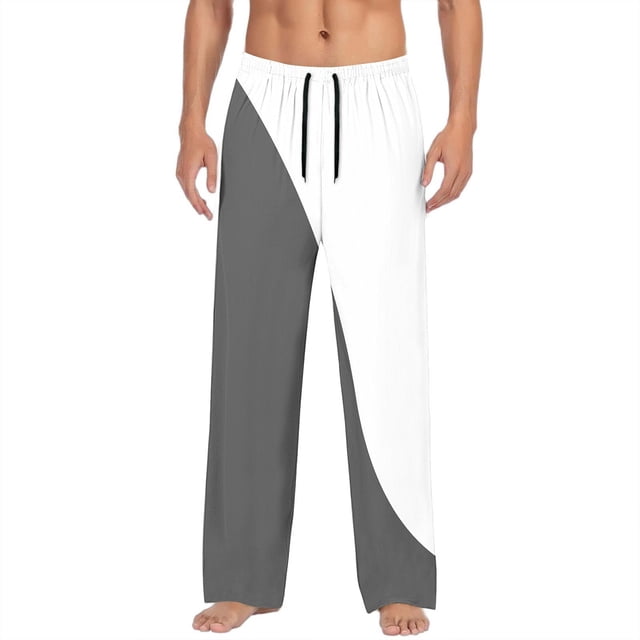 Pantalones largos para hombre, moda, estampado, cintura elástica, cordón ajustable, pantalones largos de poliéster para hombre.