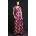 thumbnail image 3 of Bimba Floral Printed Front Slit Sleeveless Summer Spring Long Women BeachÂ&nbsp;Dress-XXX-Large, 3 of 5