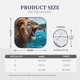 thumbnail image 4 of Yiaed Ice Blue Coastal Lion Print Car Front Windshield Sun Shade,Foldable Anti-UV Car Sunshade for Front Window for Most Vehicles-Large, 4 of 5