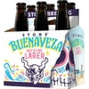 Stone Buenaveza Salt & Lime Lager Beer, 6 Pack Beer, 12 FL OZ Bottles, 4.7% ABV