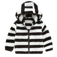 thumbnail image 2 of Generic Kids Lightweight Long Sleeve Hoodie Children'S Striped Long Sleeve Top Toddler Boys Girls Winter Long Sleeve Fashion Stripe Thick Warm Hooded Tops Soft Coat Jacket Kids Winter Coat, 2 of 4