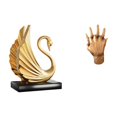 thumbnail image 1 of Elegante escultura artesanal de cisne abrazado, figura de arte moderno para sala de estar, dormitorio, mesa, colección de decoración del hogar para am, 1 of 8