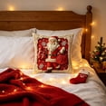 thumbnail image 4 of KFUIRDE Christmas-Printed Cushion Cover 18x18in, 3D Printed Sofa Pillow with Festive Christmas Theme, Decorative Cushion Case for Couch Living Room, Xmas Holiday Home Decor E, 4 of 5