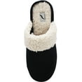 thumbnail image 7 of Norty Mens Slippers - Memory Foam Mule and Clog Slippers - Faux Suede, Microfiber or Flannel 40790-XX-Large (Black), 7 of 7
