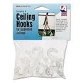 thumbnail image 1 of Adams 5/16 x 3/4 x 1-3/8 Inches Clear Plastic Ceiling Hooks, 6 per Pack (ADM1900993241), 1 of 2
