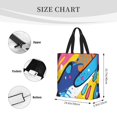thumbnail image 2 of KLL Abstract Color Splash Pattern Aesthetic Tote Bag for Women Beach Bag Shopping Bags Shoulder Bag Reusable Grocery Bags, 2 of 5