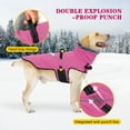 thumbnail image 7 of BT Bear Dog Harness Jacket, High Collar Reflective Dog Jacket with Handle, Warm Dog Cold Weather Coat, Pet Coat Vest for Small Medium Large Dogs Hot Pink L, 7 of 7