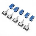 thumbnail image 1 of 5 Pcs / Ensemble 20A 12V LED Interrupteur à Bascule avec Couvercle pour Voiture / Bateau (Bleu), 1 of 1