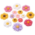 thumbnail image 4 of 75pcs 5 Colors Flower Daisy Cabochons Flower Slime Charms Resin Flatback Cabochons Hair & Costume Accessories Ornaments, 4 of 5