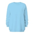 thumbnail image 6 of Fesfesfes Fashion Tops Sweatshirt for Women Long Sleeve Round Neck Loose Sweatshirt Solid Blouse Tops On Sale, 6 of 6