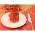 thumbnail image 5 of REGALWOVEN 6 Pack Cocktail Napkins Satin Cloth Napkins for Dinner, Parties, Restaurant Orange 19"x19", 5 of 7