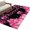 Black, variant on Area Rug for Living Room, Happy Birthday Pink Non-Slip Indoor Large Carpet for Bedroom/Dining Room, Gifts Balloons Goblet Glitter Ribbons Black Washable Low-Profile Floor Mat Runner Rugs - 3 x 5 Ft