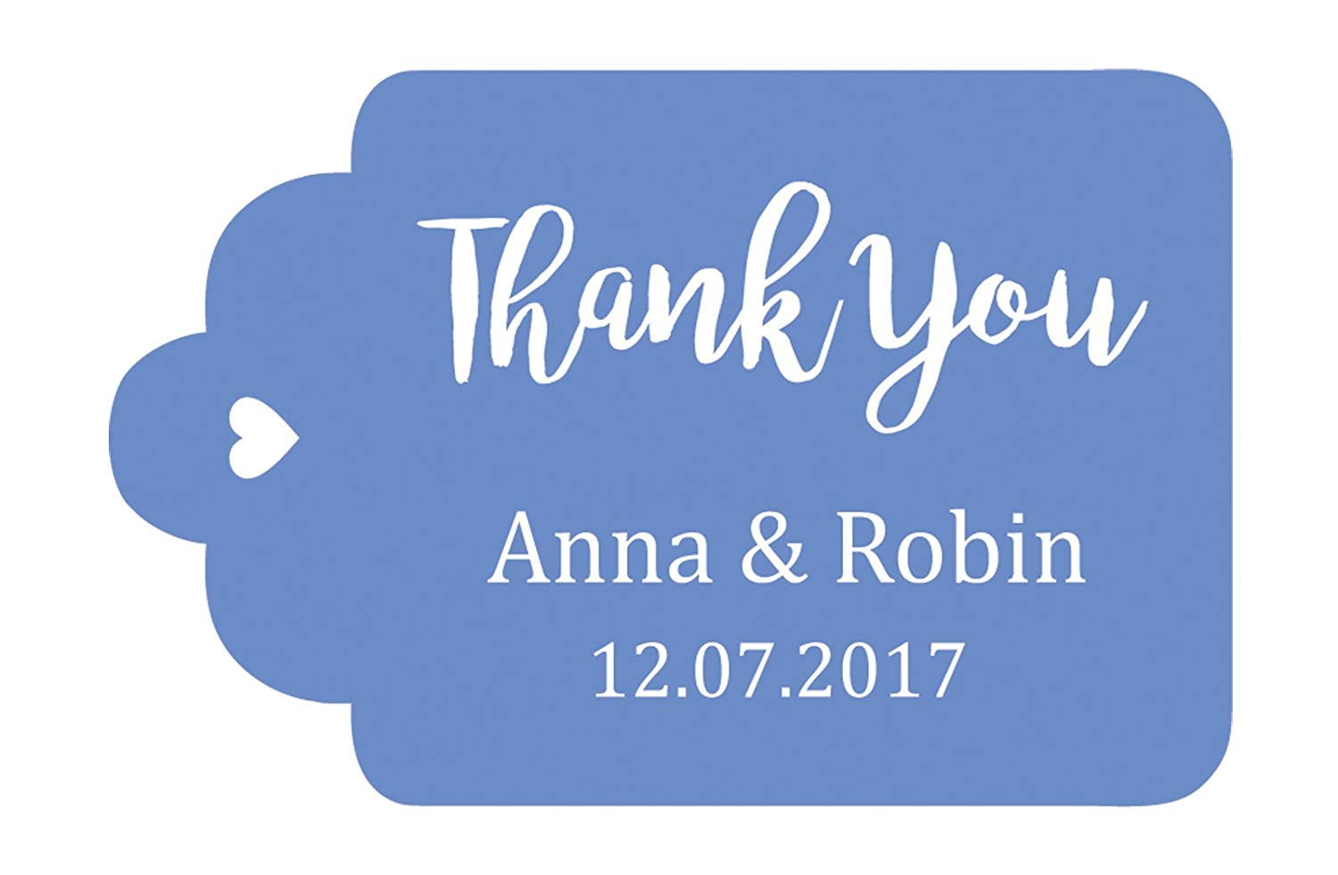 Printable Thank You Tags, Navy Blue and Gold Custom Party Favor Tags #8618  - Baer Design Studio