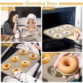 thumbnail image 5 of Donut Baking Pans, Non Stick 6 Cavity Doughnut Pan Bpa Free Donut Molds For Baking, 2 Count, 5 of 5
