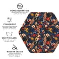 thumbnail image 3 of Honeii Orchids Flowers print Leather Coaster Set of 4, ideal for safeguarding your furniture from drinks spills and effortless cleanup-Hexagon, 3 of 6