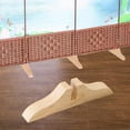 thumbnail image 6 of CarpNettore Folding Room Divider Stand Privacy Screen Holder Base Decorative Easy to Install Varnish Wooden, 6 of 9