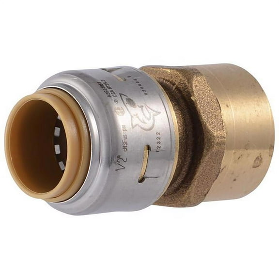 U072LFA 1/2 x 1/2-In. FIP Pipe Connector, Lead-Free - Quantity 1