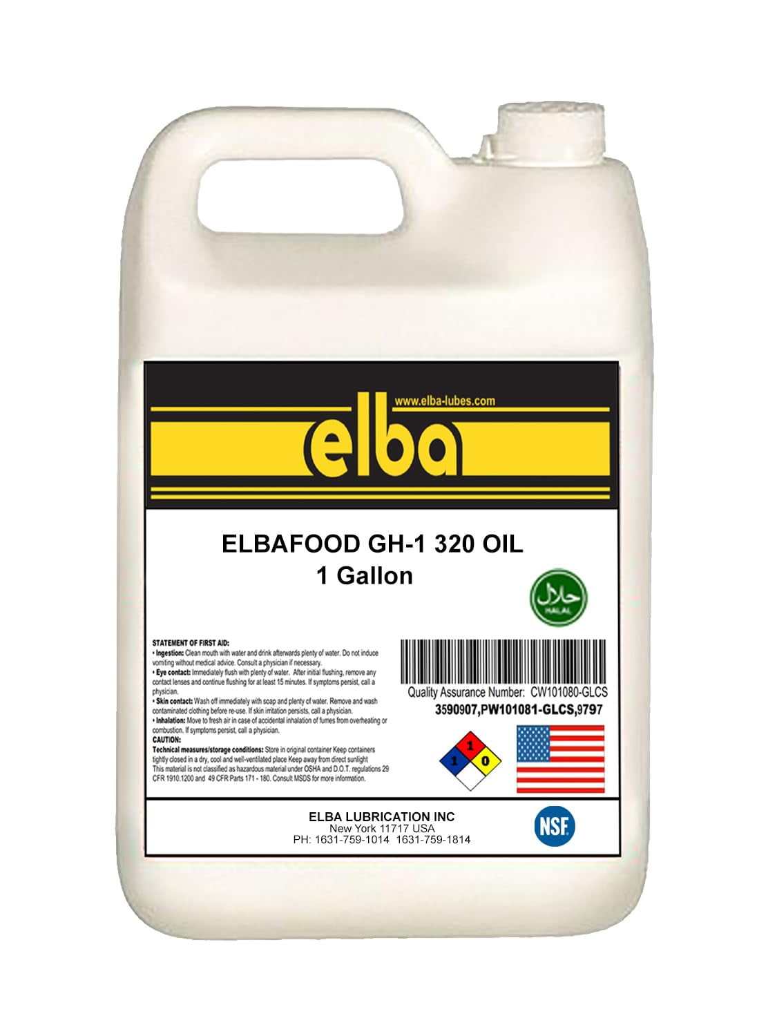 Food Grade Gear Oil 320 Industrial Gear Oil NSF Registered AS H1