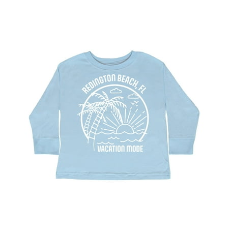 

Inktastic Summer Vacation Mode Redington Beach Florida Gift Toddler Boy or Toddler Girl Long Sleeve T-Shirt