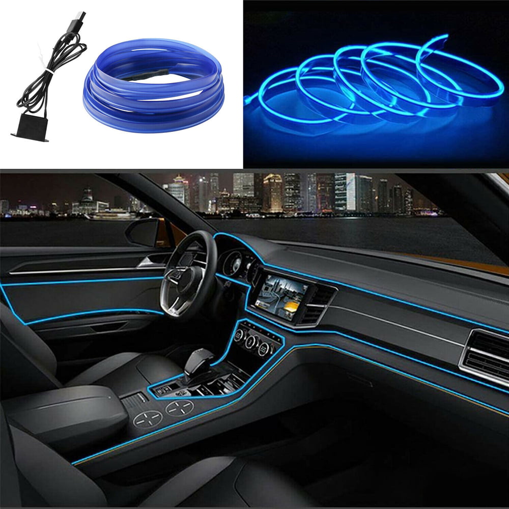9.8FT Strip Light LED Auto Car Interior Atmosphere Wire Decor Lamp Accessories