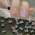 thumbnail image 2 of 160x 3D Charms, Lentejuelas uñas tamaño profesion 8 Mariposa para uñas acrílicas coración bricolaje Suministros Yuyangstore Encantos de uñas, 2 of 8