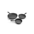 thumbnail image 1 of Cookpro 544 ExcelSteel 7 in. Cast Iron Skillet Set, Black, 1 of 1