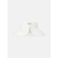 thumbnail image 2 of Time and Tru Women's Packable Straw Visor Hat, White, 2 of 3