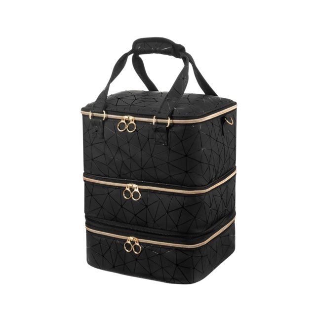 Nail Polish Organizer Bag with Detachable Lamp Base Large Capacity Storage for Salon and Home Manicure Tools Travel Carrying
