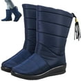 thumbnail image 1 of Coofit Mid Calf Boots Waterproof - Lightweight Thick Snow Boots Winter Boots for Women, 1 of 10