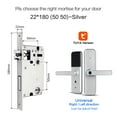thumbnail image 2 of Door Lock, Tuya Biometric Fingerprint Smart Door Locker Hotel Keyless Entry Home Handle App Unlock Digital Intelligent Lock ,Easy to Install, 2 of 7