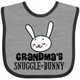 thumbnail image 3 of Inktastic Grandma Snuggle Bunny Easter Boys or Girls Baby Bib, 3 of 4
