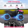 thumbnail image 4 of TLSUNNY Ride-On ATV Car with Music & Lights, 6V Battery Powered 4-Wheeler, Gift for Boys & Girls Ages 3+, 4 of 9