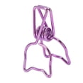 thumbnail image 2 of 100 Uds Clips para carpetas de gatos dibujos animados lindos fuerza de sujeción fuerte Clips de cola hueca de Metal abrazaderas de papel suministros de oficina púrpura, 2 of 5