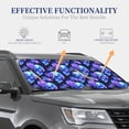 thumbnail image 3 of Kdxio cool crystal Skull flower Print 2-Piece Sun Shade Front Windshield - Foldable Car Front Window Sunshades for Most Sedans SUV Truck, 3 of 6