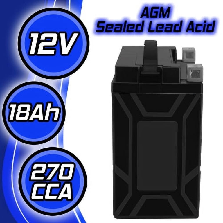 PowerStar 65989-90B Power Sports Battery Compatible with Harley