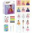 thumbnail image 1 of Libro de pintura de acuarela Macarena libro de pegatinas de actividad preescolar Estilo B, 1 of 7