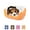 Orange, variant on PinkSheep Dog Beds for Small Dogs Puppy Bed Pet Cats Bed with Removable Cushion for Indoor Cats Dogs, Brown