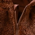 thumbnail image 2 of GYRATEDREAM Newborn Jumpsuits Baby Bear Ear Snowsuits Infant Fleece Zipper Hooded Romper Warm Outwear, Brown 18-24 Months, 2 of 13