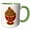 Green/White, variant on 3drose, Bowl of Gingerbread Cookies, 11oz Two-tone Green Mug