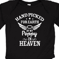 thumbnail image 4 of Inktastic Handpicked for Earth by My Poppy in Heaven with Angel Wings` Boys or Girls Long Sleeve Baby Bodysuit, 4 of 5