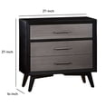 thumbnail image 5 of Benzara Contemporary Style Wooden Night Stand In Black and Gray, 5 of 6