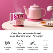 Cricut Temperature-Activated, Color-Changing Vinyl Permanent, Rainbow Sampler - 12 in x 12 in Sheets, 5 ct