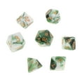 thumbnail image 1 of Jeux de Société dés Polyédriques Bicolores Jeux de Famille pour Dnd Rpg Mtg Blanc Vert, 1 of 4