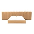 thumbnail image 3 of TOV Furniture Palani Honey Velvet Queen Bed with Wings, 3 of 4