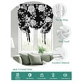 thumbnail image 2 of Black Rose Tie Up Curtains for Windows 45 Inch Length Balloon Curtains Kitchen Adjustable Balloon Window Shade Vintage Pastoral Botanical Floral Leaves Vines Tie Up Bathroom Curtain Window 52"x45", 2 of 6